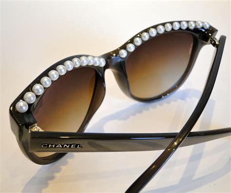 chanel sunglasses pearl on arm|authentic chanel sunglasses sale.